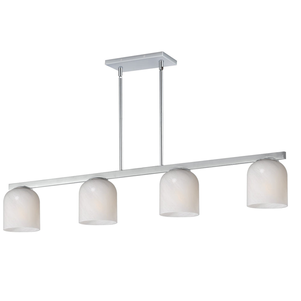 Maxim - Four Light Linear Pendant - Scoop - Polished Chrome- Union Lighting Luminaires Decor