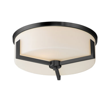 Maxim - Three Light Flush Mount - Dart - Black- Union Lighting Luminaires Decor