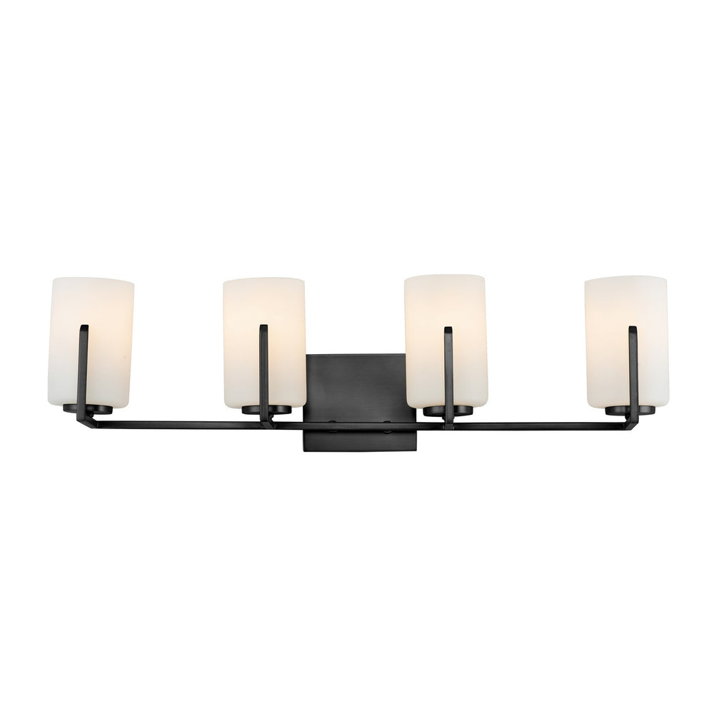 Maxim - Four Light Bath Vanity - Dart - Black- Union Lighting Luminaires Decor