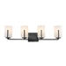 Maxim - Four Light Bath Vanity - Dart - Black- Union Lighting Luminaires Decor