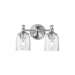 Maxim - Two Light Wall Sconce - Swirl - Satin Nickel- Union Lighting Luminaires Decor