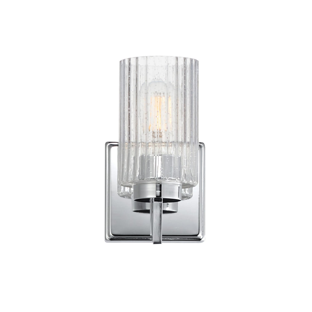 Maxim - One Light Wall Sconce - Rigata - Polished Nickel- Union Lighting Luminaires Decor