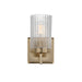 Maxim - One Light Wall Sconce - Rigata - Satin Champagne- Union Lighting Luminaires Decor