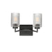 Maxim - Two Light Wall Sconce - Rigata - Black- Union Lighting Luminaires Decor