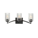 Maxim - Three Light Bath Vanity - Rigata - Black- Union Lighting Luminaires Decor