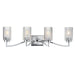 Maxim - Four Light Bath Vanity - Rigata - Polished Nickel- Union Lighting Luminaires Decor