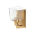 Maxim - One Light Wall Sconce - Cubos - Natural Aged Brass- Union Lighting Luminaires Decor
