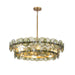 Maxim - Four Light Chandelier - Loren - Weathered Brass- Union Lighting Luminaires Decor