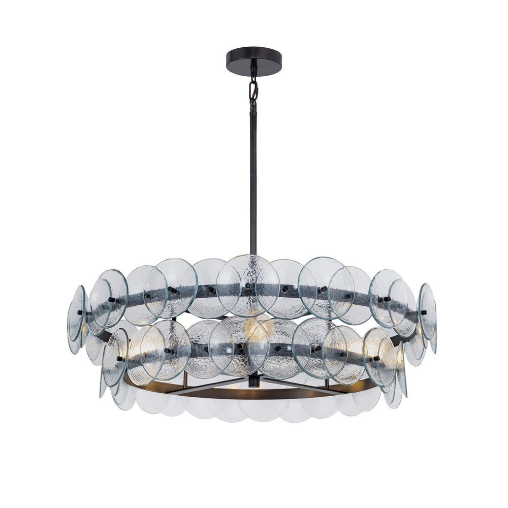 Maxim - Four Light Chandelier - Loren - Gunmetal- Union Lighting Luminaires Decor