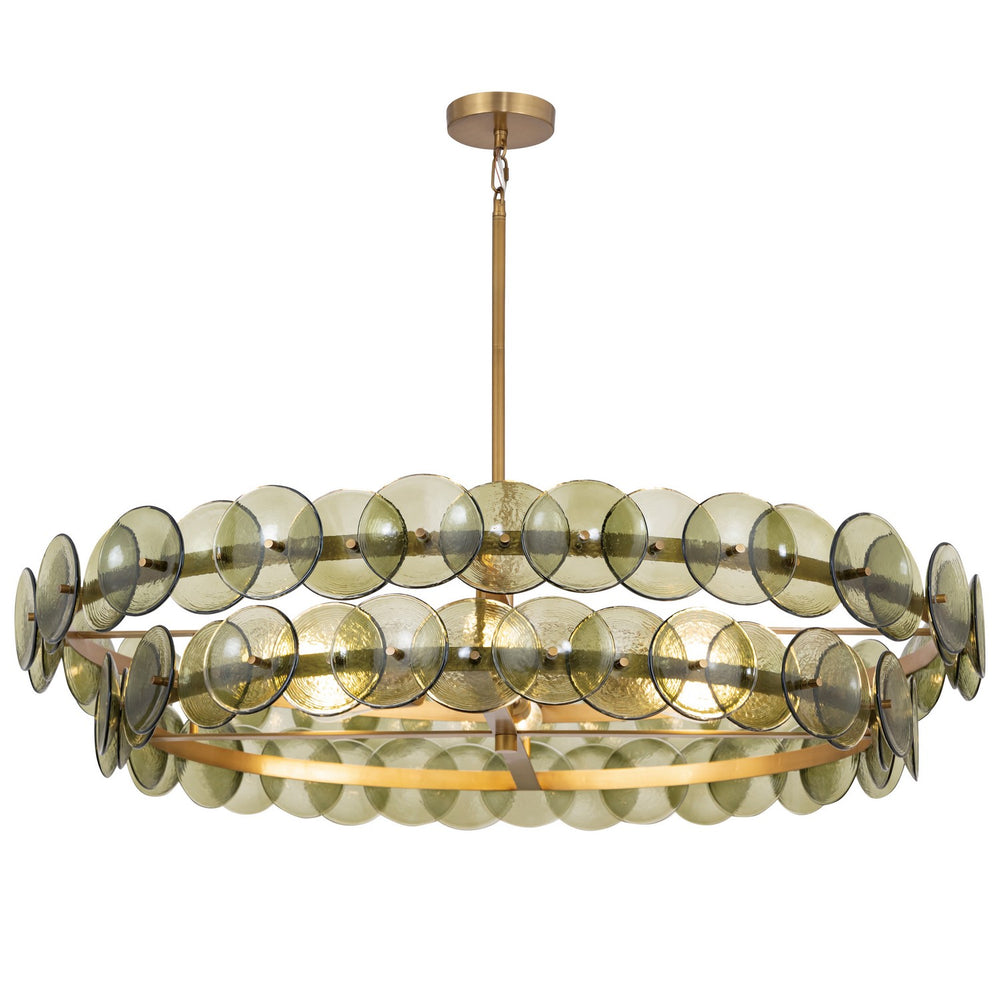 Maxim - Six Light Chandelier - Loren - Weathered Brass- Union Lighting Luminaires Decor