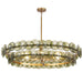 Maxim - Six Light Chandelier - Loren - Weathered Brass- Union Lighting Luminaires Decor