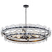 Maxim - Six Light Chandelier - Loren - Gunmetal- Union Lighting Luminaires Decor