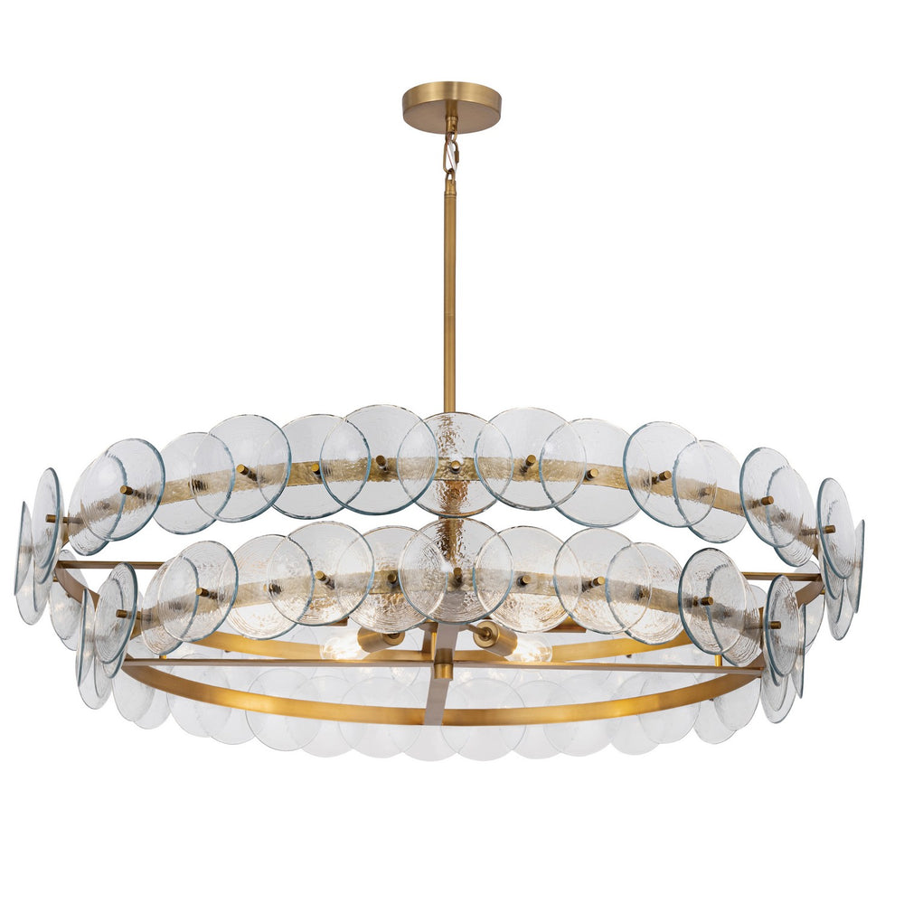 Maxim - Six Light Chandelier - Loren - Weathered Brass- Union Lighting Luminaires Decor