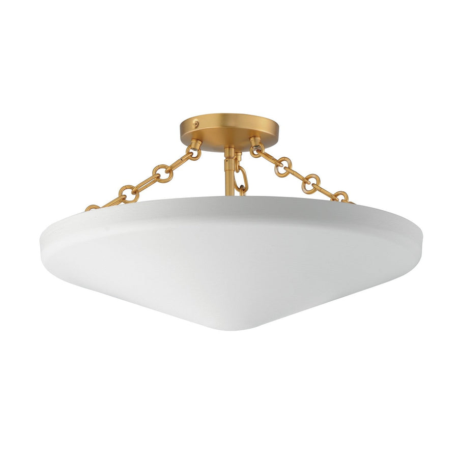 Maxim - Three Light Flush Mount - Artemis - Natural Aged Brass- Union Lighting Luminaires Decor