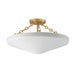 Maxim - Three Light Flush Mount - Artemis - Natural Aged Brass- Union Lighting Luminaires Decor