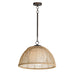 Maxim - One Light Pendant - Cestino - Antique Bronze- Union Lighting Luminaires Decor
