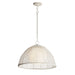 Maxim - One Light Pendant - Cestino - Weathered White- Union Lighting Luminaires Decor
