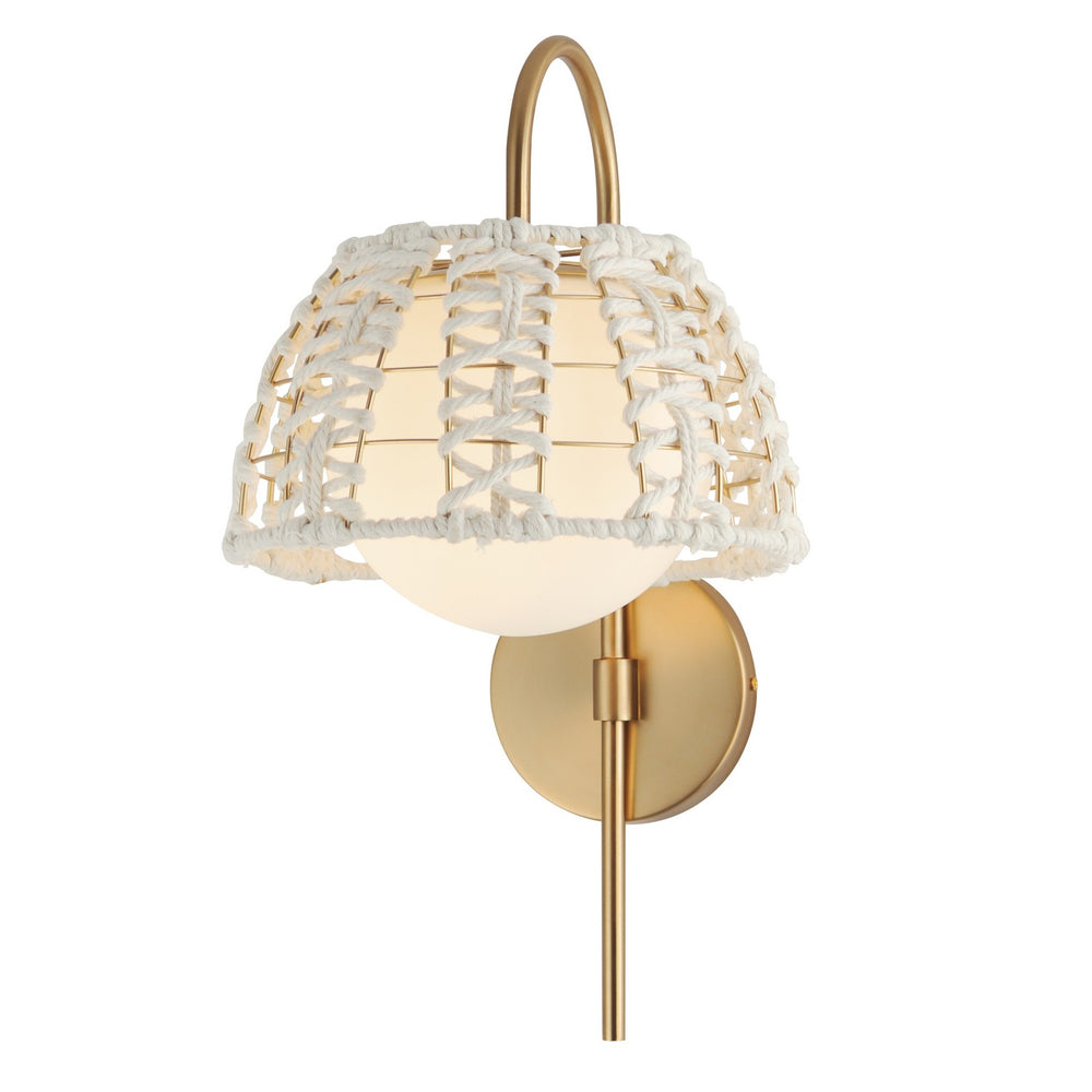 Maxim - One Light Wall Sconce - Macrame - Gold- Union Lighting Luminaires Decor