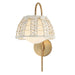 Maxim - One Light Wall Sconce - Macrame - Gold- Union Lighting Luminaires Decor