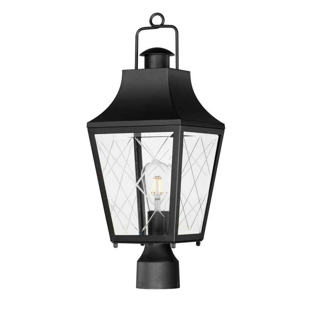 Maxim - One Light Outdoor Post Mount - Storybook - Black- Union Lighting Luminaires Decor