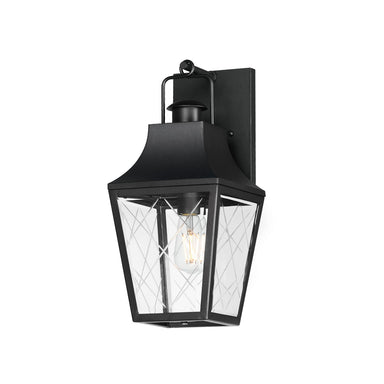 Maxim - One Light Outdoor Wall Sconce - Storybook - Black- Union Lighting Luminaires Decor