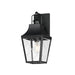 Maxim - One Light Outdoor Wall Sconce - Storybook - Black- Union Lighting Luminaires Decor