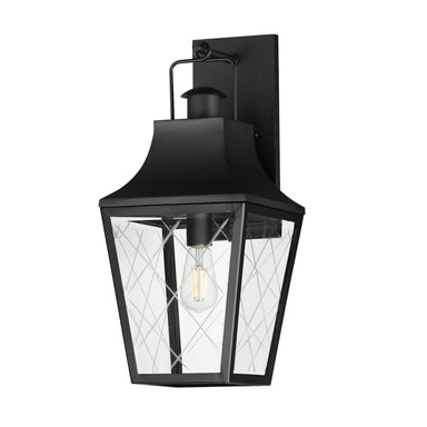 Maxim - One Light Outdoor Wall Sconce - Storybook - Black- Union Lighting Luminaires Decor