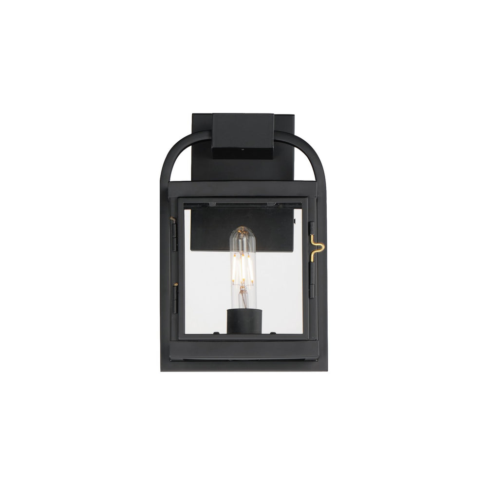 Maxim - One Light Outdoor Wall Sconce - Bonham - Black- Union Lighting Luminaires Decor