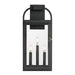 Maxim - Three Light Outdoor Wall Sconce - Bonham - Black- Union Lighting Luminaires Decor