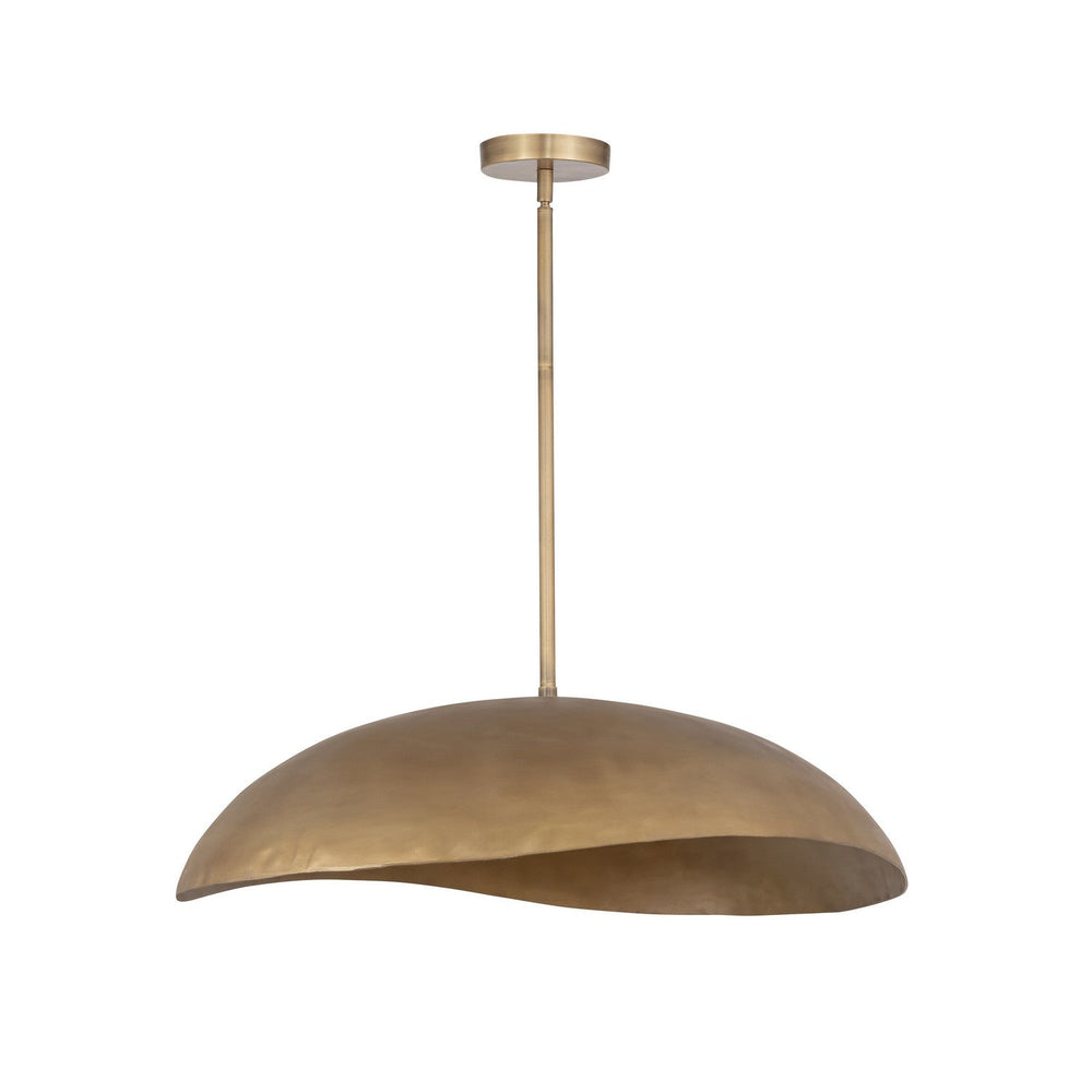 Maxim - Two Light Pendant - Denarii - Natural Gold- Union Lighting Luminaires Decor