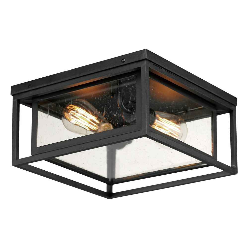 Maxim - Two Light Flush Mount - Cabana VX - Black- Union Lighting Luminaires Decor