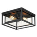 Maxim - Two Light Flush Mount - Cabana VX - Black- Union Lighting Luminaires Decor