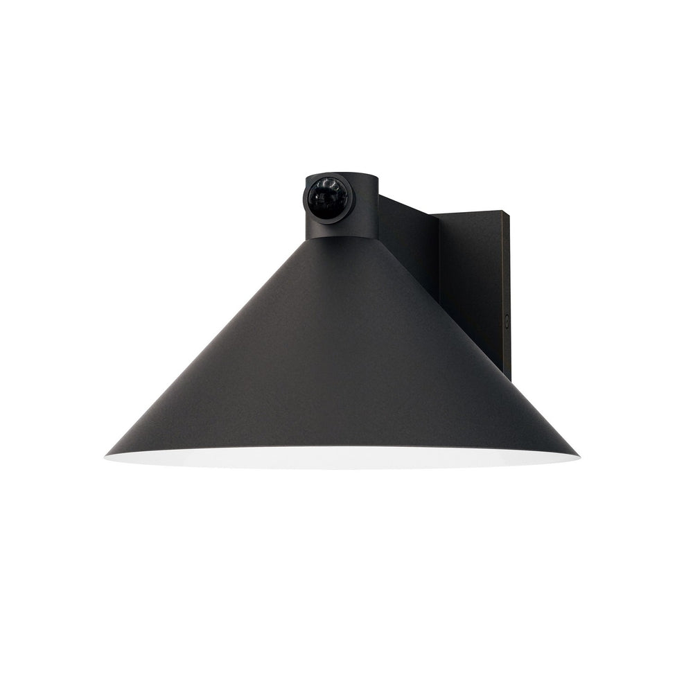 Maxim - LED Outdoor Wall Sconce W/ Dusk-Dawn - Conoid LED - Black- Union Lighting Luminaires Decor