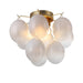 Artcraft Canada - Four Light Semi-Flush Mount - Globo - Brass- Union Lighting Luminaires Decor
