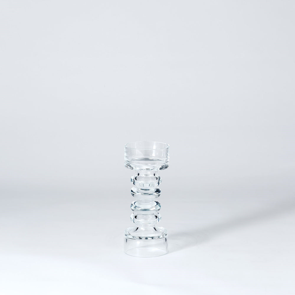 Glass Ribbed Candleholder/Vase