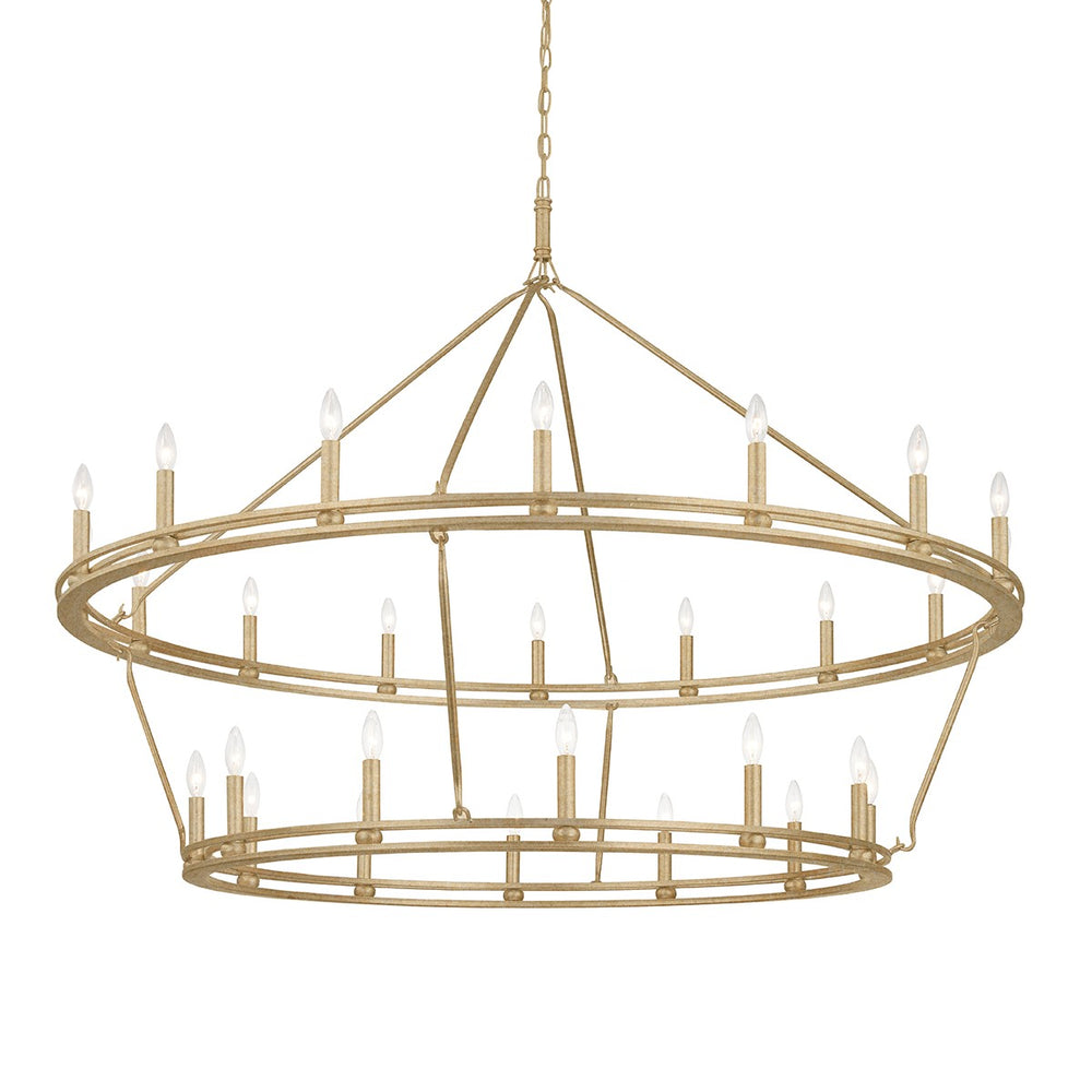 Troy Lighting Canada - 28 Light Chandelier - Sutton - Champagne Leaf- Union Lighting Luminaires Decor