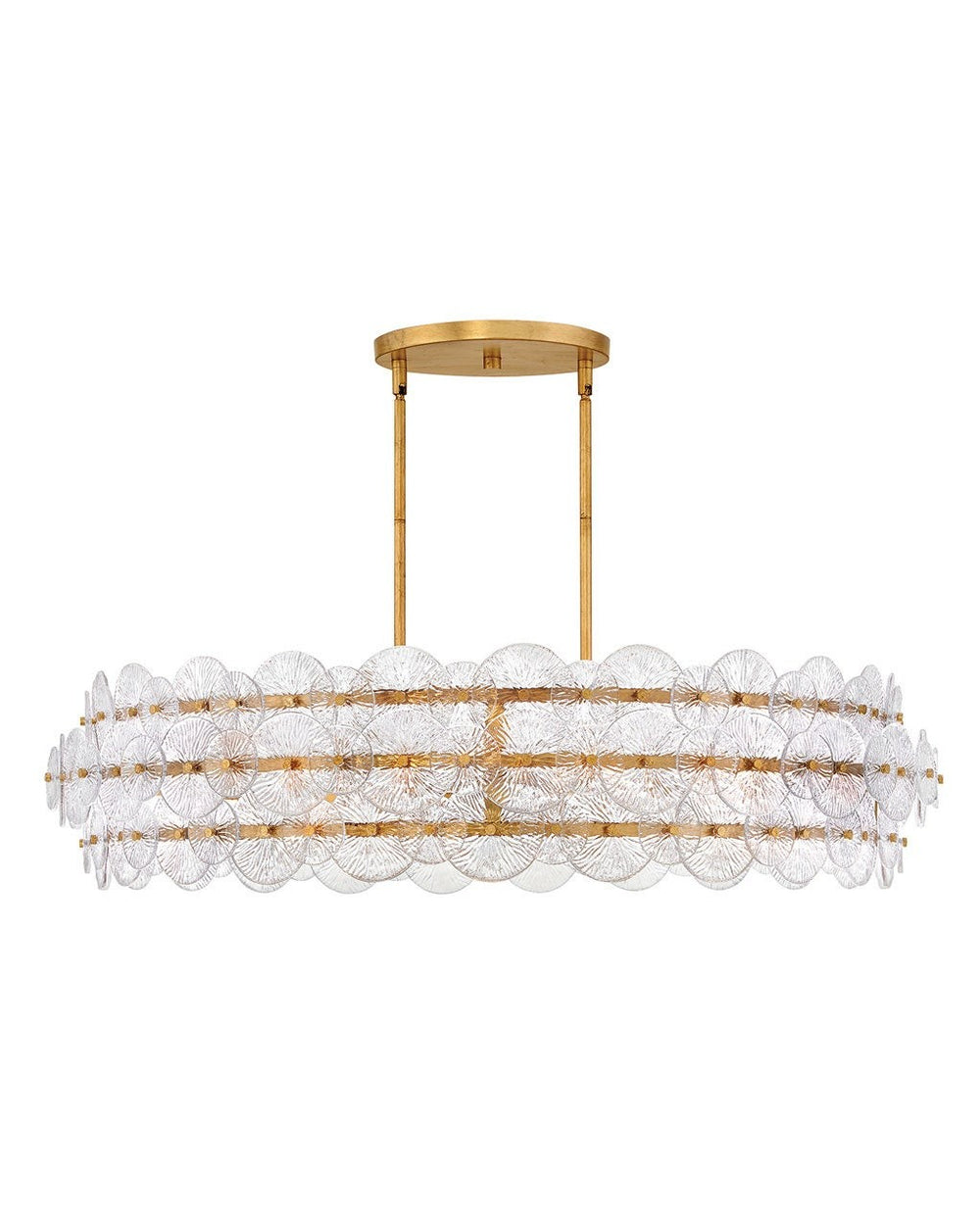 Fredrick Ramond Canada - LED Chandelier - Rene - Distressed Brass- Union Lighting Luminaires Decor