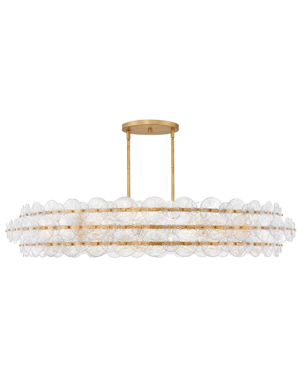 Fredrick Ramond Canada - LED Chandelier - Rene - Distressed Brass- Union Lighting Luminaires Decor