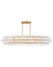 Fredrick Ramond Canada - LED Chandelier - Rene - Distressed Brass- Union Lighting Luminaires Decor