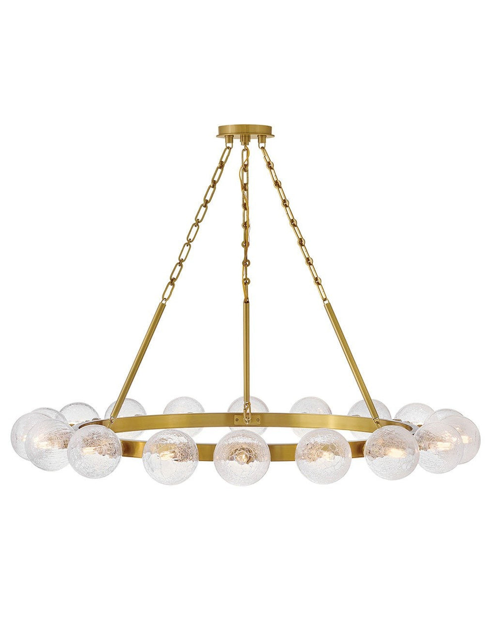 Fredrick Ramond Canada - LED Chandelier - Coco - Lacquered Brass- Union Lighting Luminaires Decor