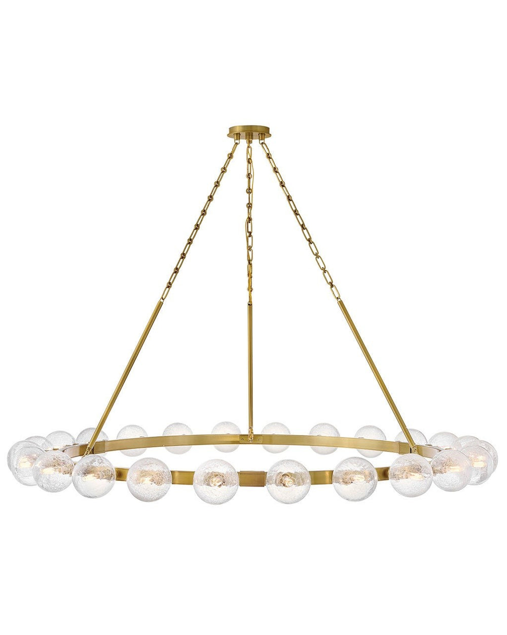 Fredrick Ramond Canada - LED Chandelier - Coco - Lacquered Brass- Union Lighting Luminaires Decor