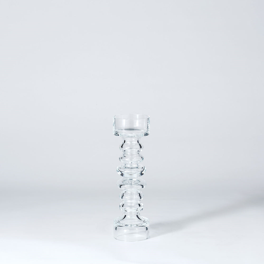 Glass Ribbed Candleholder/Vase