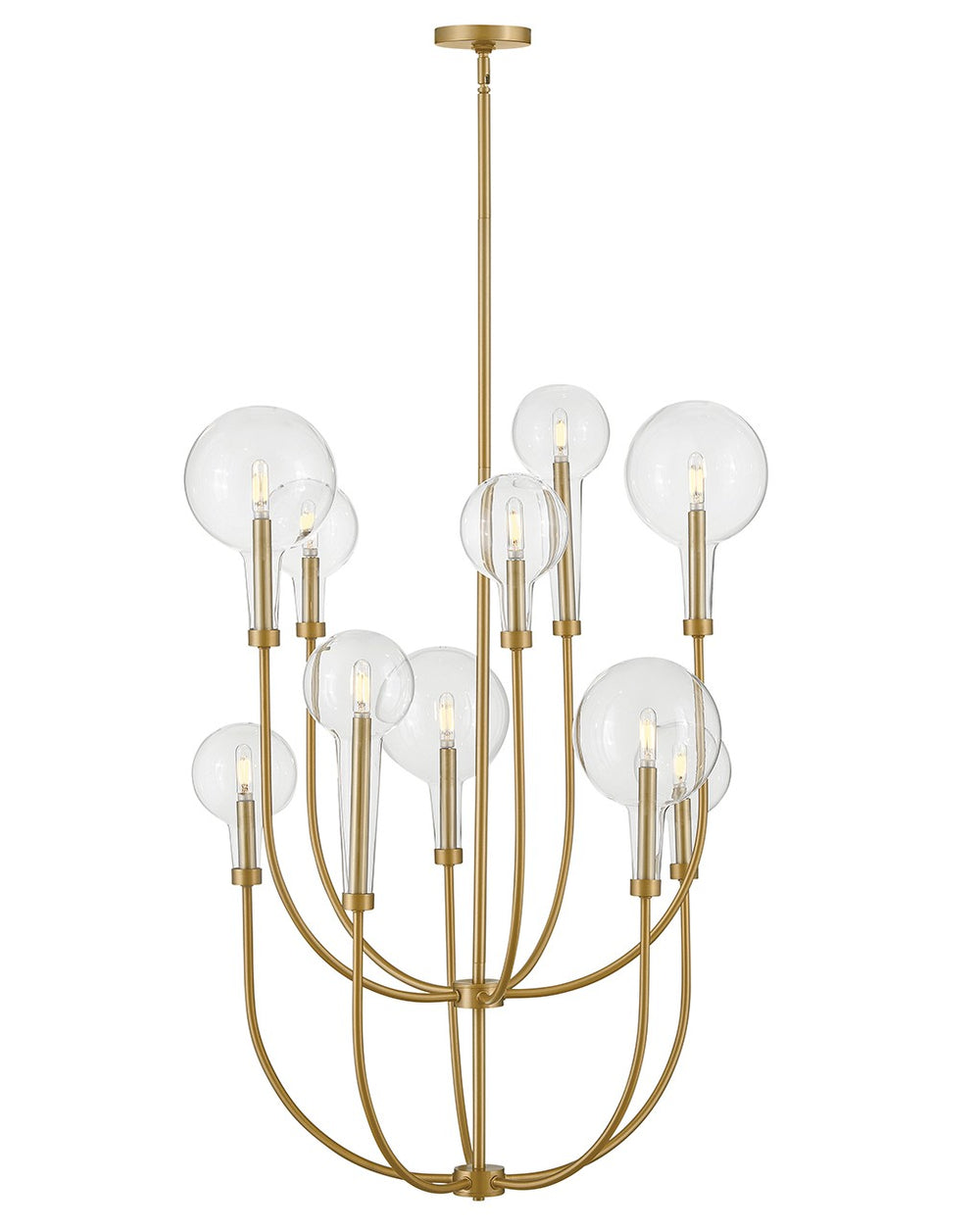 Hinkley Canada - LED Chandelier - Alchemy - Lacquered Brass- Union Lighting Luminaires Decor