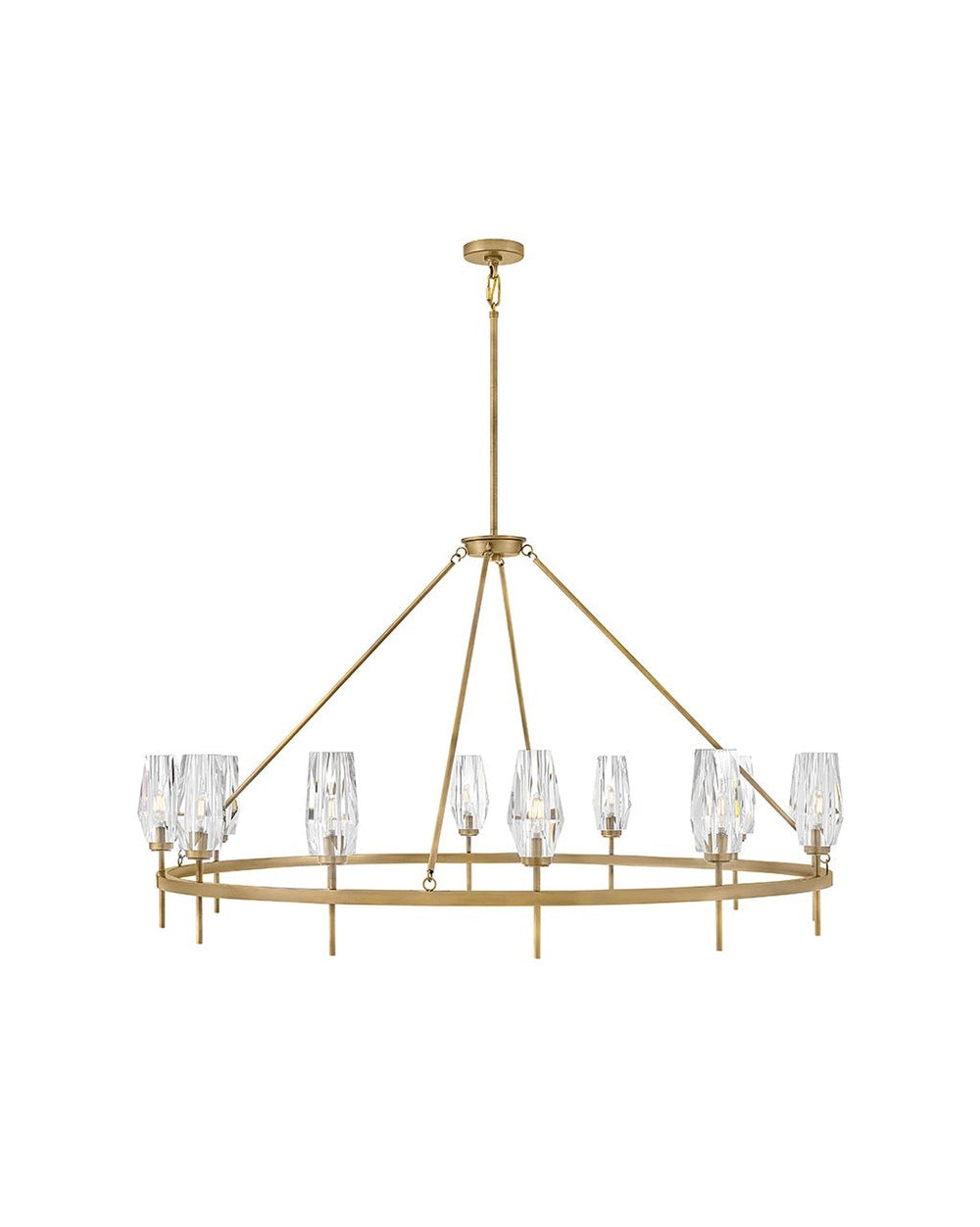Hinkley Canada - LED Chandelier - Ana - Heritage Brass- Union Lighting Luminaires Decor