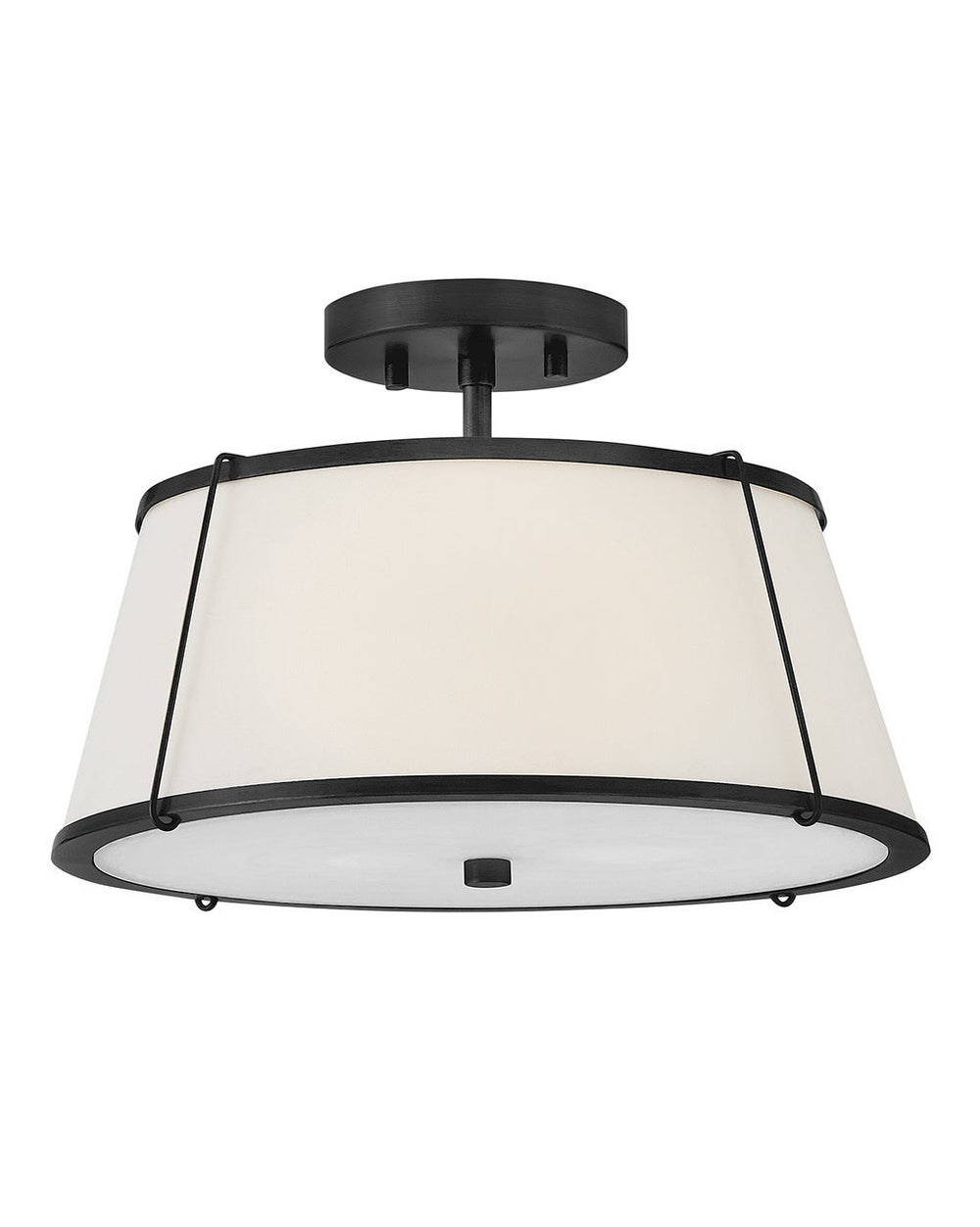 Hinkley Canada - LED Semi-Flush Mount - Clarke - Black- Union Lighting Luminaires Decor