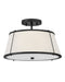 Hinkley Canada - LED Semi-Flush Mount - Clarke - Black- Union Lighting Luminaires Decor