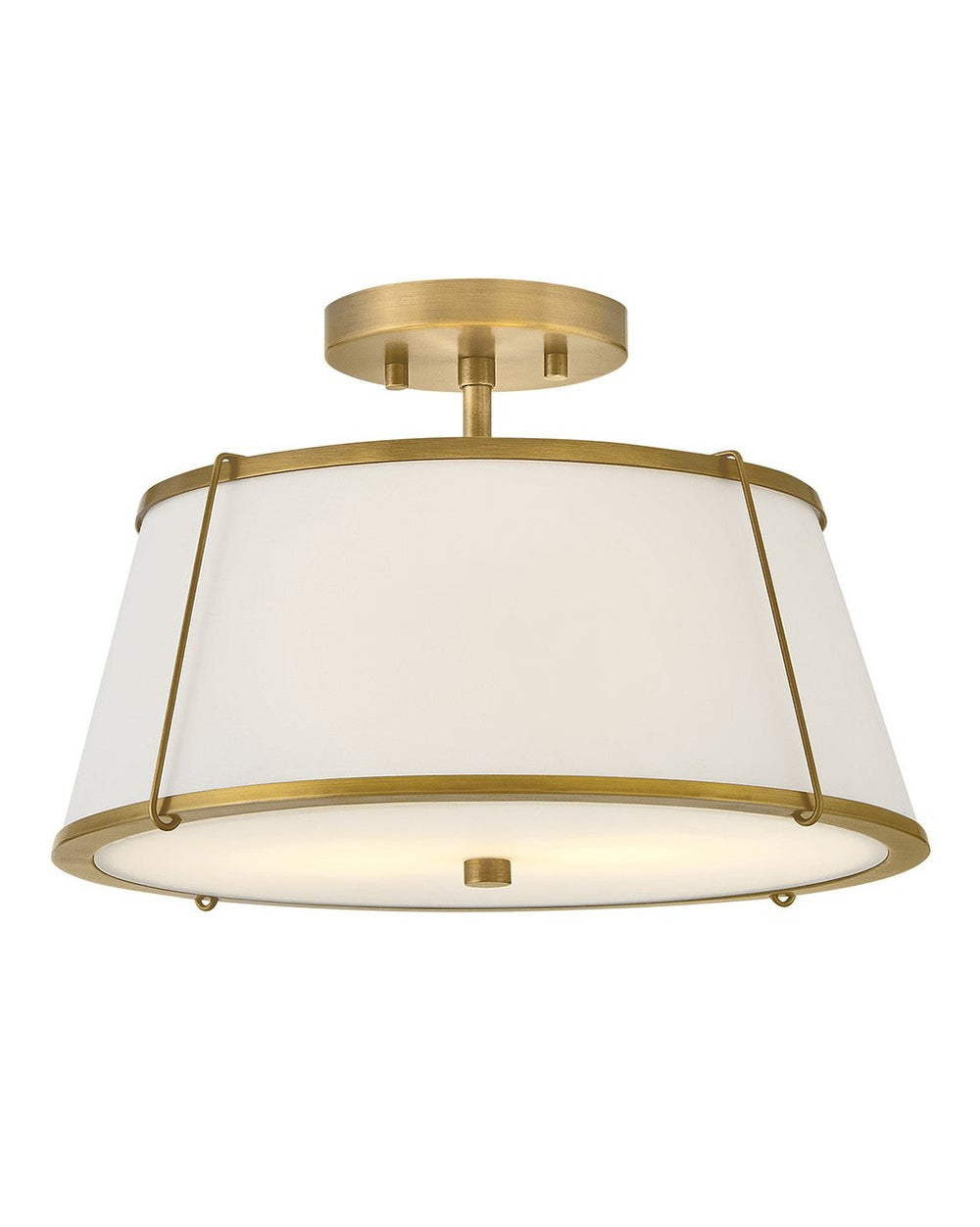 Hinkley Canada - LED Semi-Flush Mount - Clarke - Lacquered Dark Brass- Union Lighting Luminaires Decor