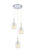 Matteo Canada - Three Light Pendant - Jericho - Chrome- Union Lighting Luminaires Decor