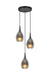 Matteo Canada - Three Light Pendant - Jericho - Matte Black- Union Lighting Luminaires Decor