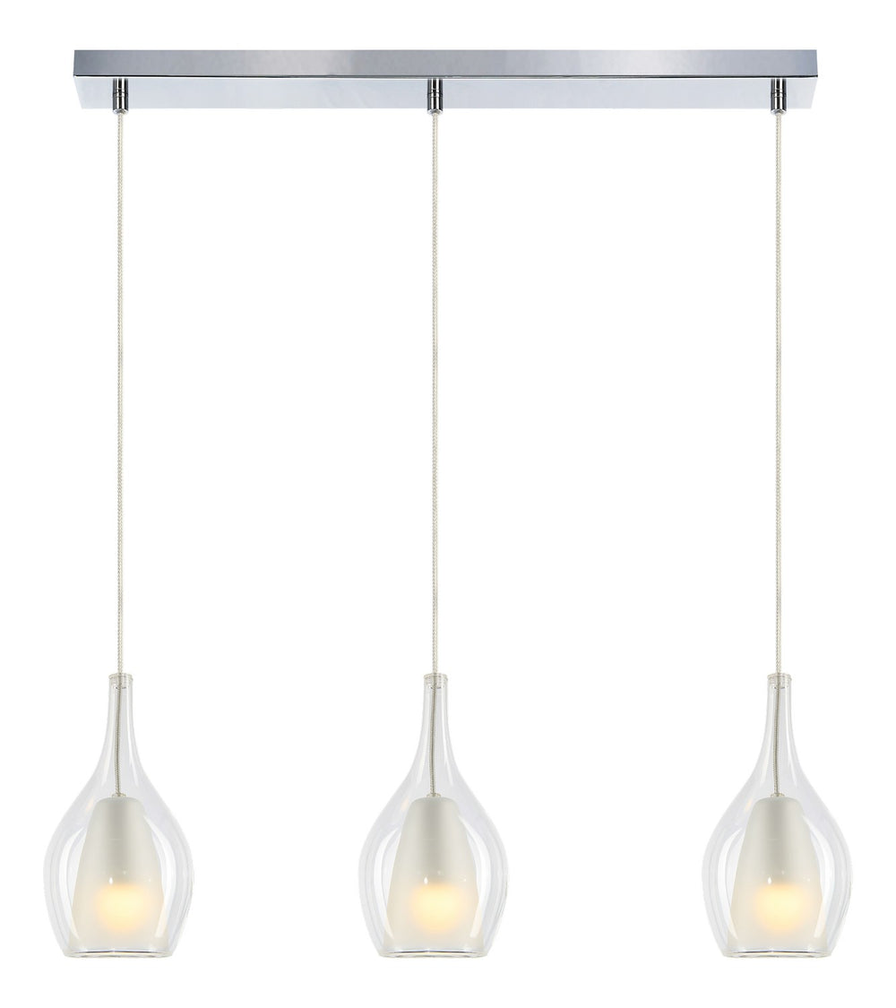 Matteo Canada - Three Light Pendant - Jericho - Chrome- Union Lighting Luminaires Decor